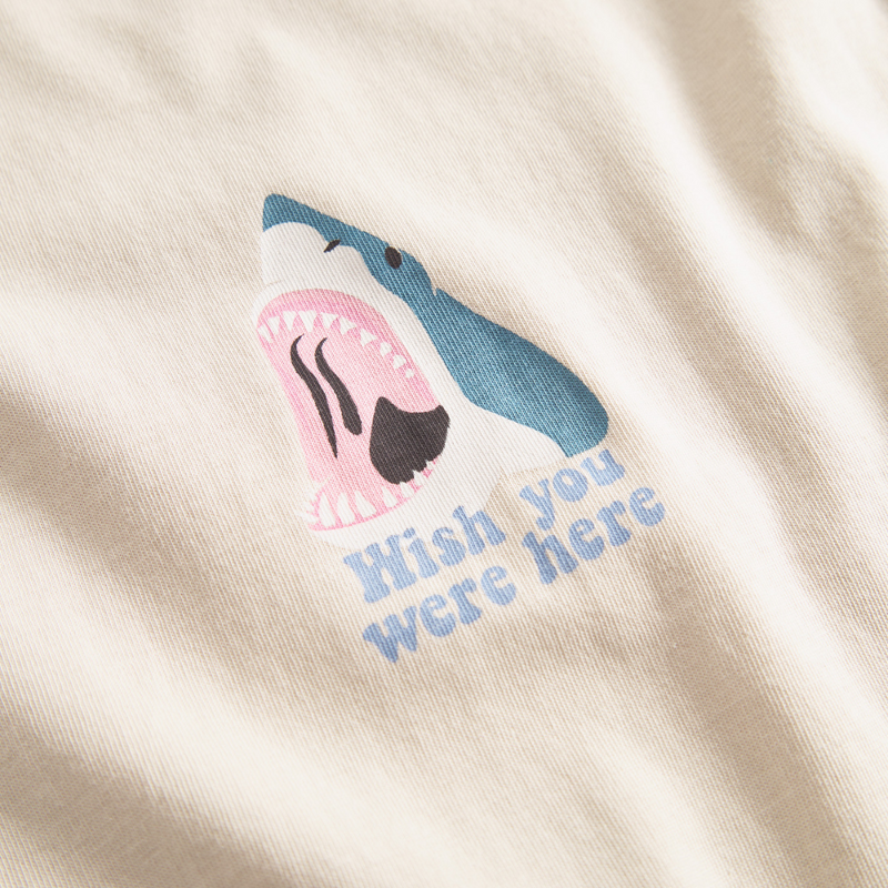 Dedicated - Stockholm Wish Chest  - Oat White - T-Shirt