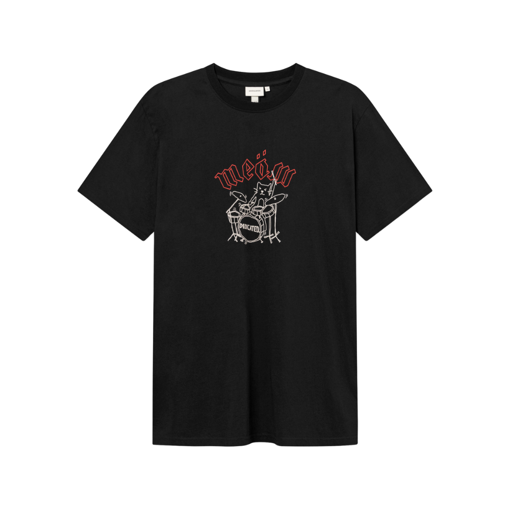 Dedicated - Stockholm Meow  - Black - T-Shirt