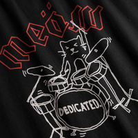 Dedicated - Stockholm Meow  - Black - T-Shirt