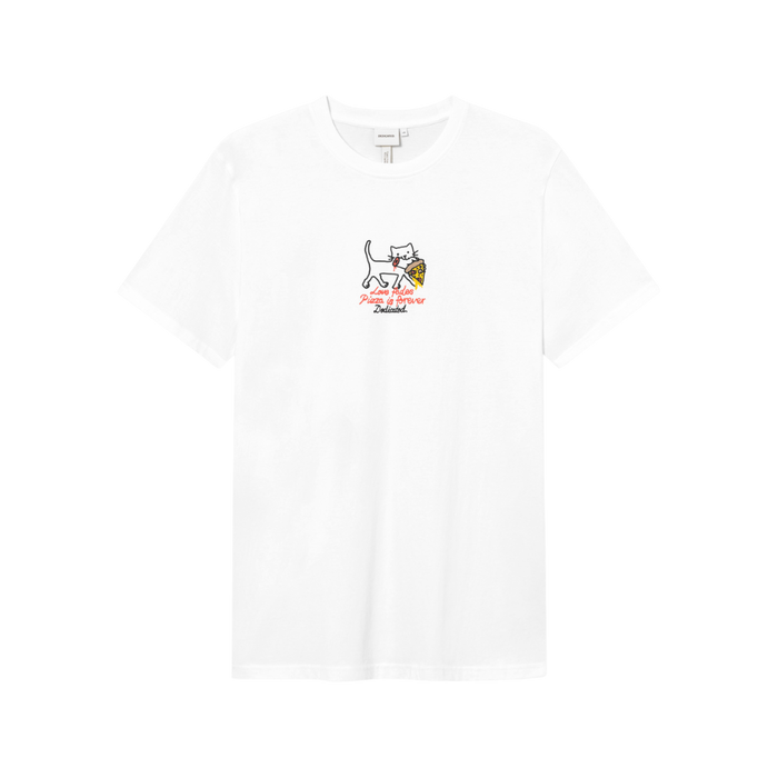 Dedicated - Stockholm Pizza Love  - White - T-Shirt