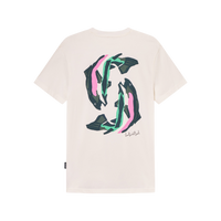 Dedicated - Stockholm Cut Out Trout  - Off-White - T-Shirt