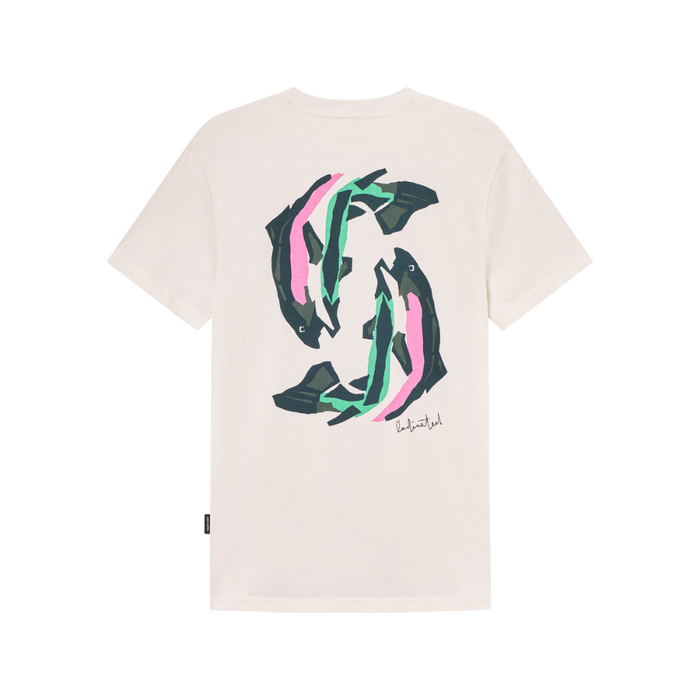 Dedicated - Stockholm Cut Out Trout  - Off-White - T-Shirt
