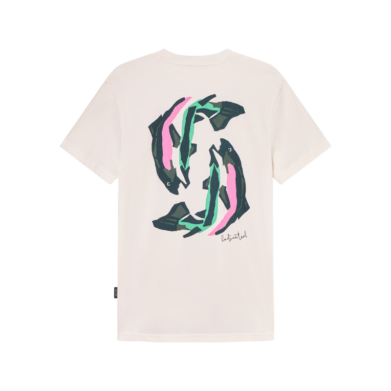 Dedicated - Stockholm Cut Out Trout  - Off-White - T-Shirt