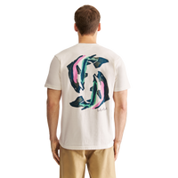 Dedicated - Stockholm Cut Out Trout  - Off-White - T-Shirt