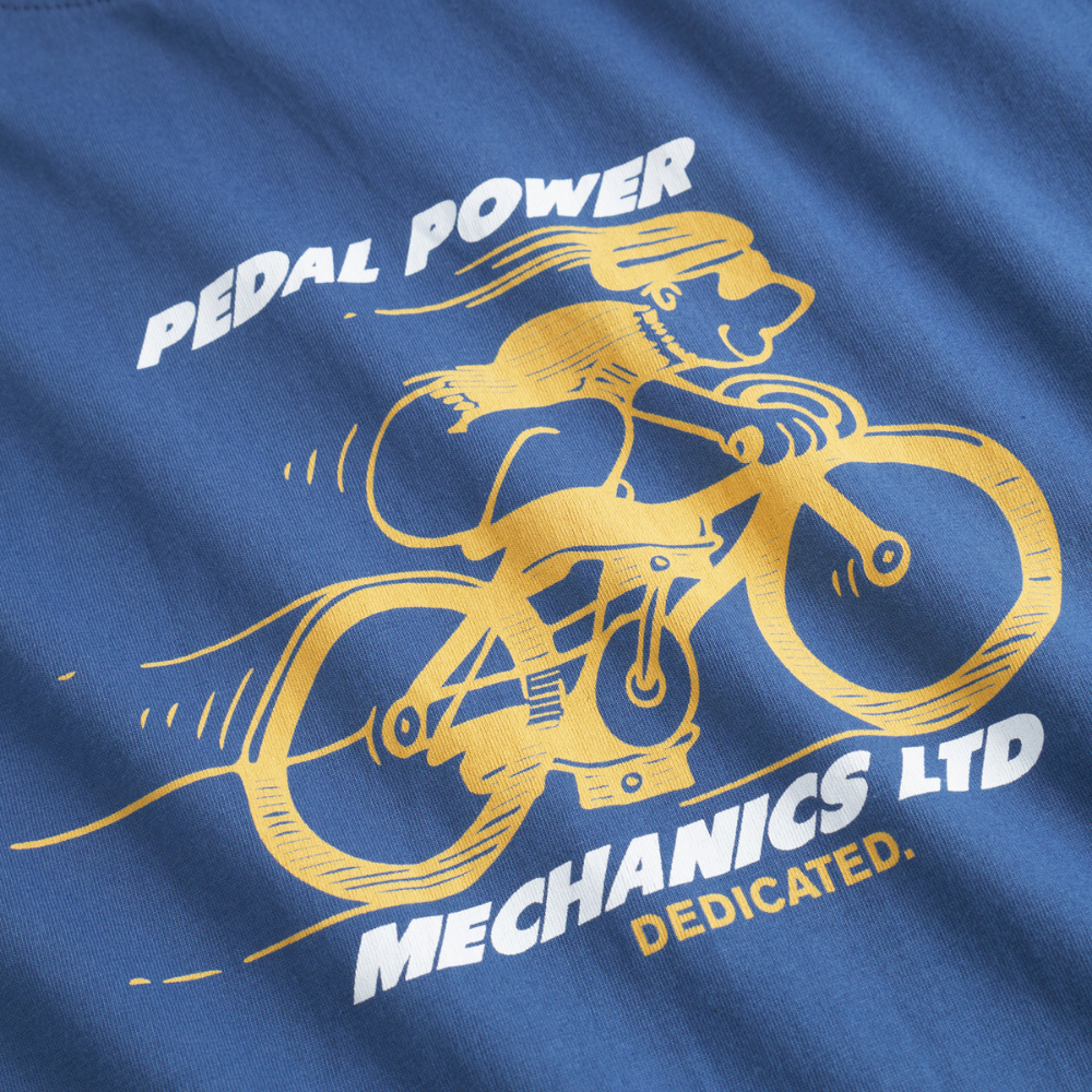 Dedicated - Stockholm Pedal Power  - True Blue - T-Shirt