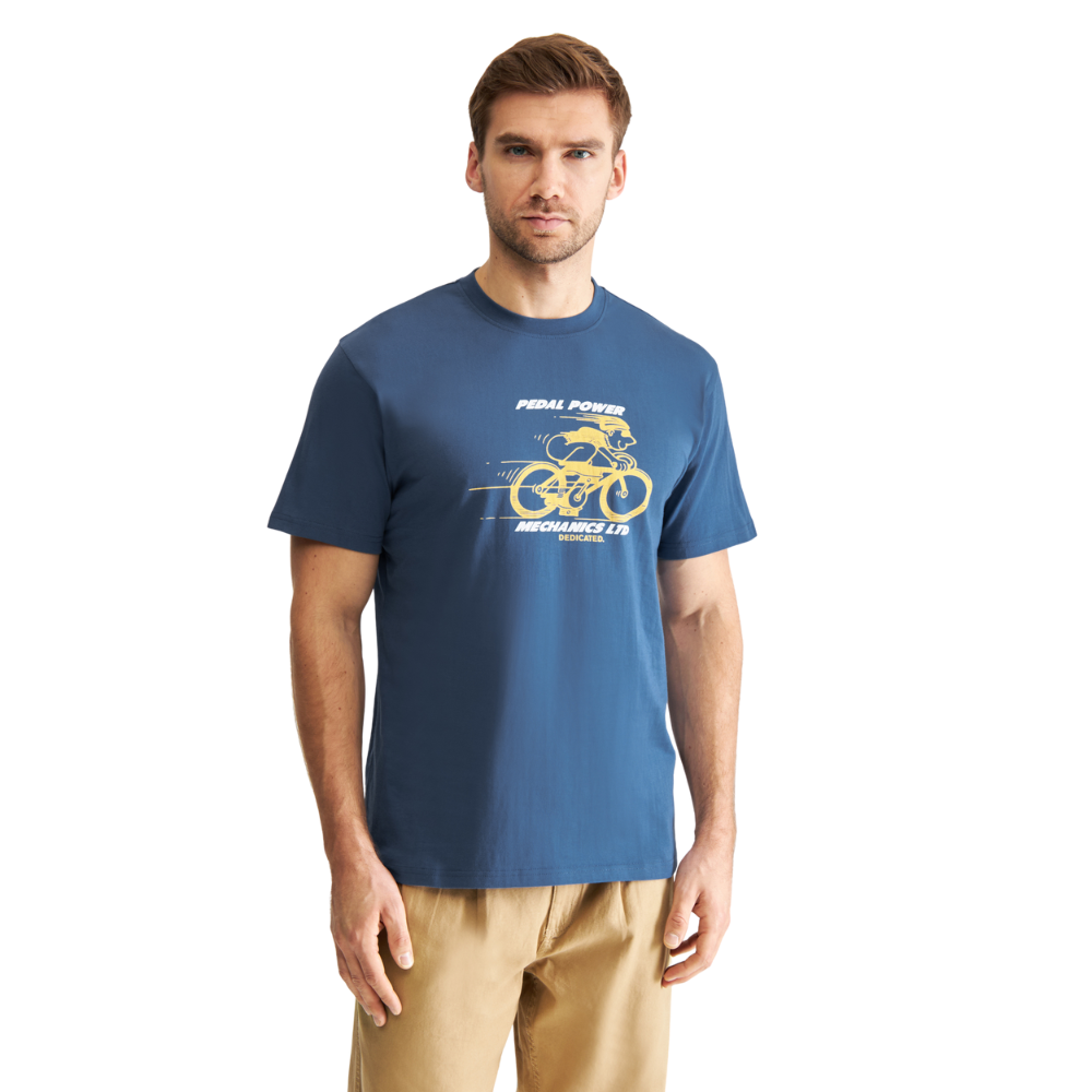 Dedicated - Stockholm Pedal Power  - True Blue - T-Shirt