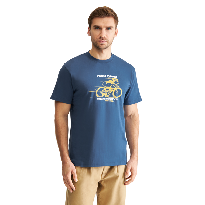 Dedicated - Stockholm Pedal Power  - True Blue - T-Shirt