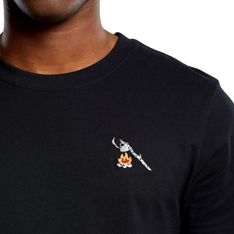 Dedicated - Stockholm Hot Coffee Emb  - Black - T-Shirt