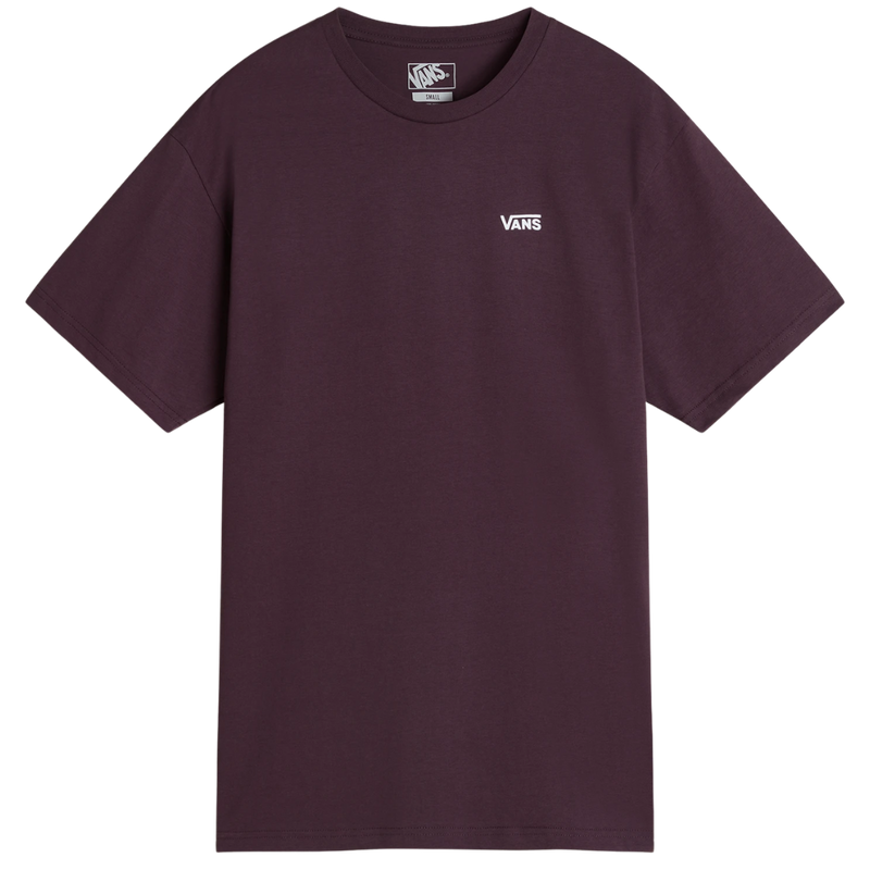 Vans - Left Chest Logo Tee EM  - Dark Port - T-Shirt