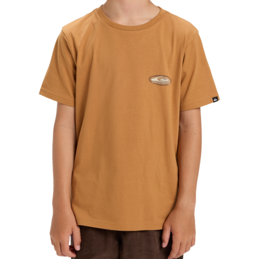 Quiksilver - Evo Border Lines SS Youth - Almond - T-Shirt