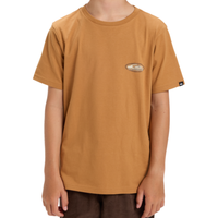 Quiksilver - Evo Border Lines SS Youth - Almond - T-Shirt