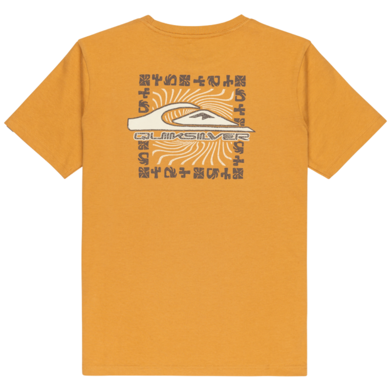 Quiksilver - Evo Border Lines SS Youth - Almond - T-Shirt