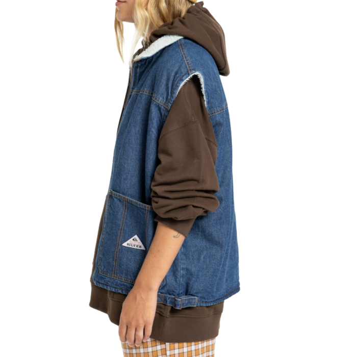 Quiksilver - Road By Night Lined - Medium Blue - Weste