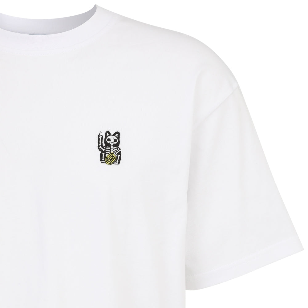 Iriedaily - Bone Cat T-Shirt - White - T-Shirt