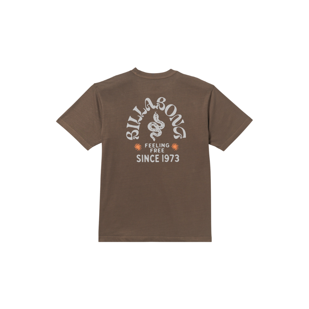 Billabong - Coiled Premium WW SS - Dark Brown - T-Shirt