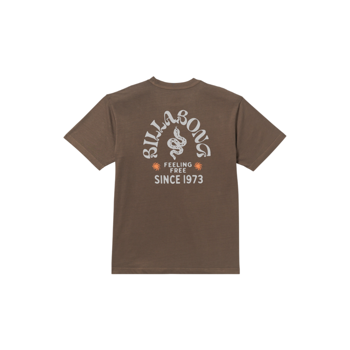 Billabong - Coiled Premium WW SS - Dark Brown - T-Shirt