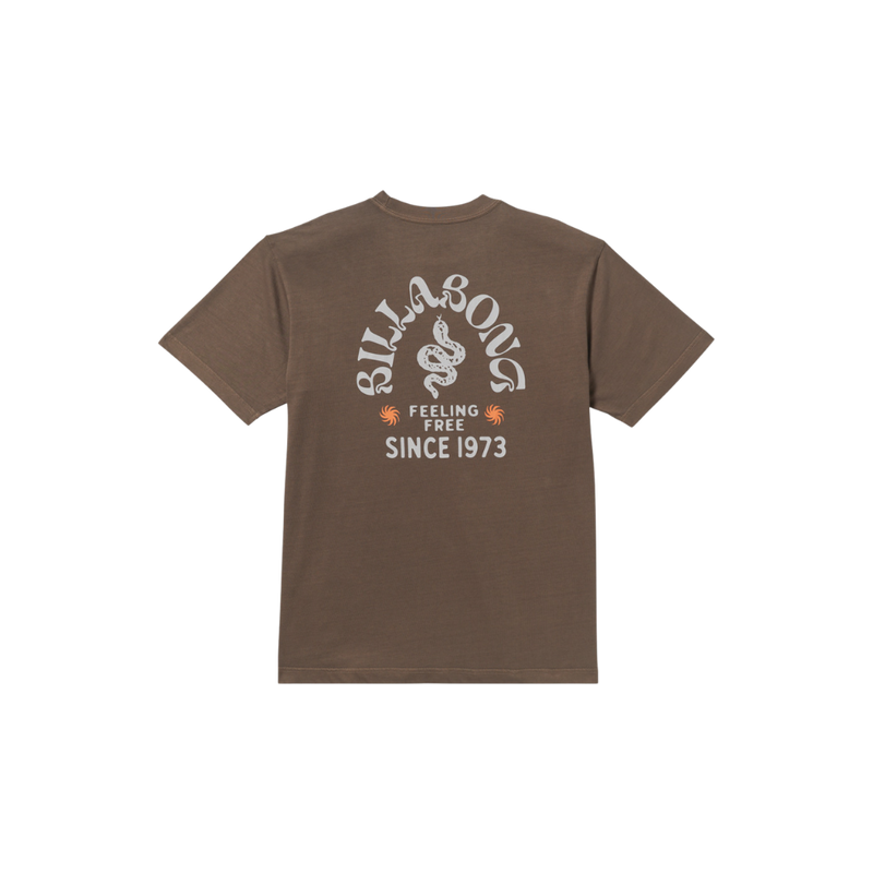 Billabong - Coiled Premium WW SS - Dark Brown - T-Shirt