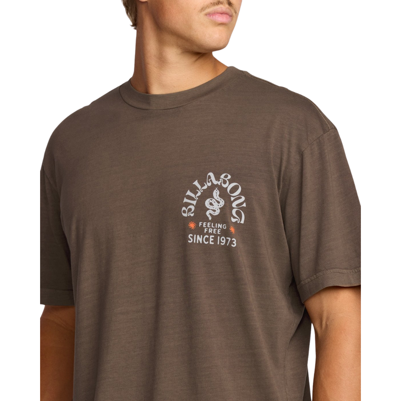 Billabong - Coiled Premium WW SS - Dark Brown - T-Shirt