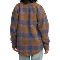 RVCA - Birdie Sherpa - Stone Blue - Fleece Hemd