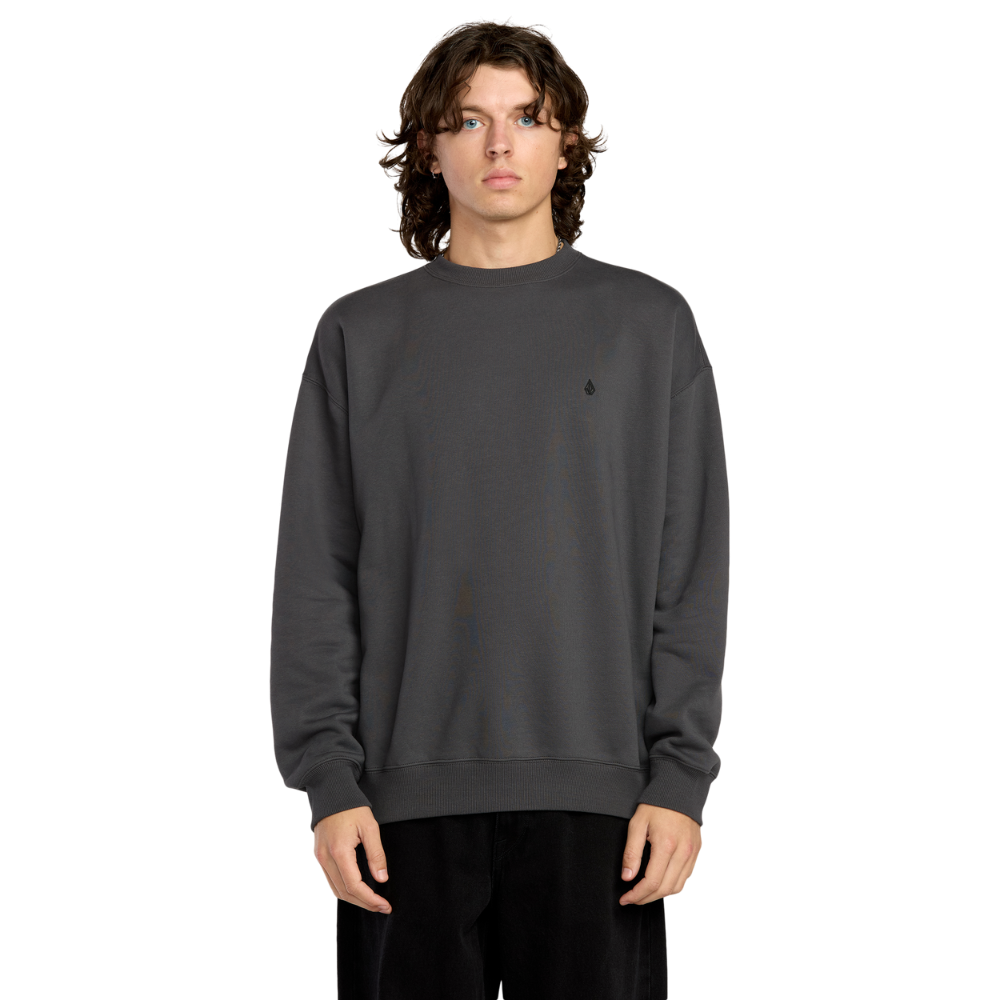 Volcom - Single Stone PW Crew - Asphalt Black - Crew Sweater