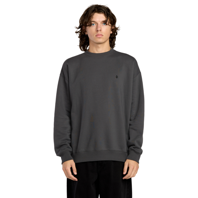 Volcom - Single Stone PW Crew - Asphalt Black - Crew Sweater