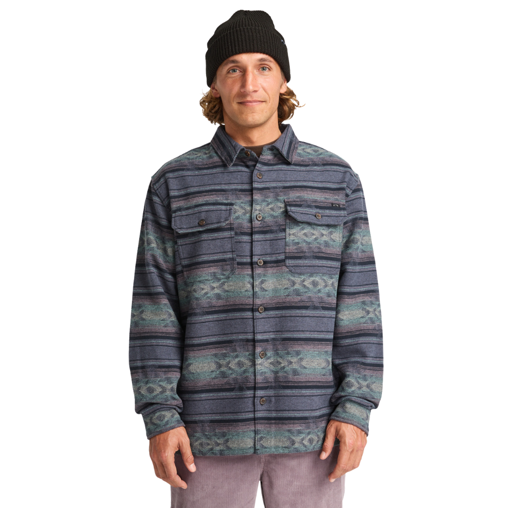Billabong - Offshore Jacquard Flannel - Ombre Blue - Langarmhemd