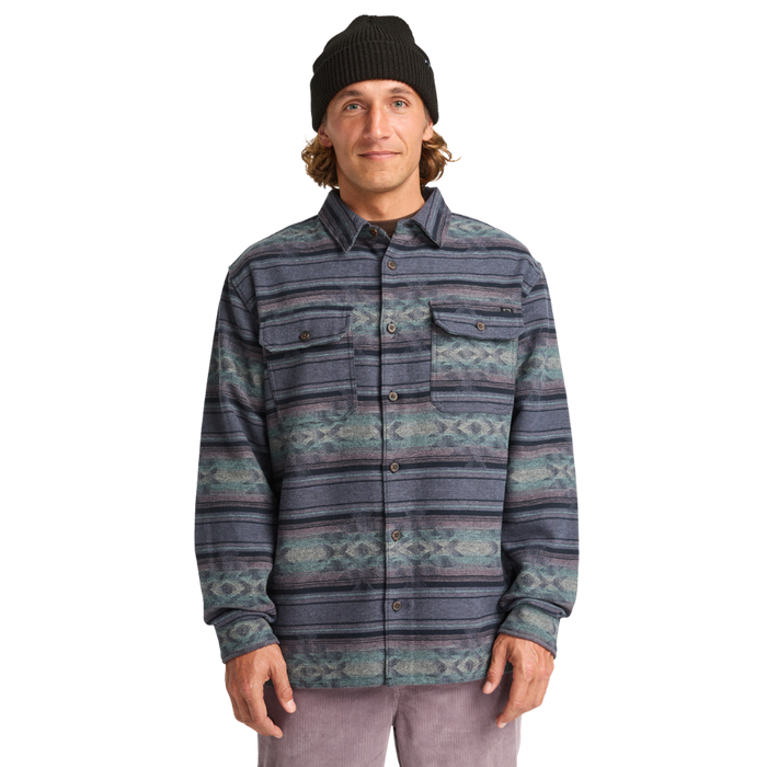 Billabong - Offshore Jacquard Flannel - Ombre Blue - Langarmhemd