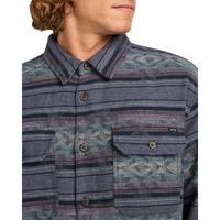 Billabong - Offshore Jacquard Flannel - Ombre Blue - Langarmhemd