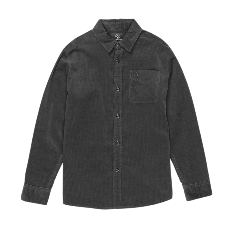Volcom - Zander LS - Asphalt Black - Langarmhemd