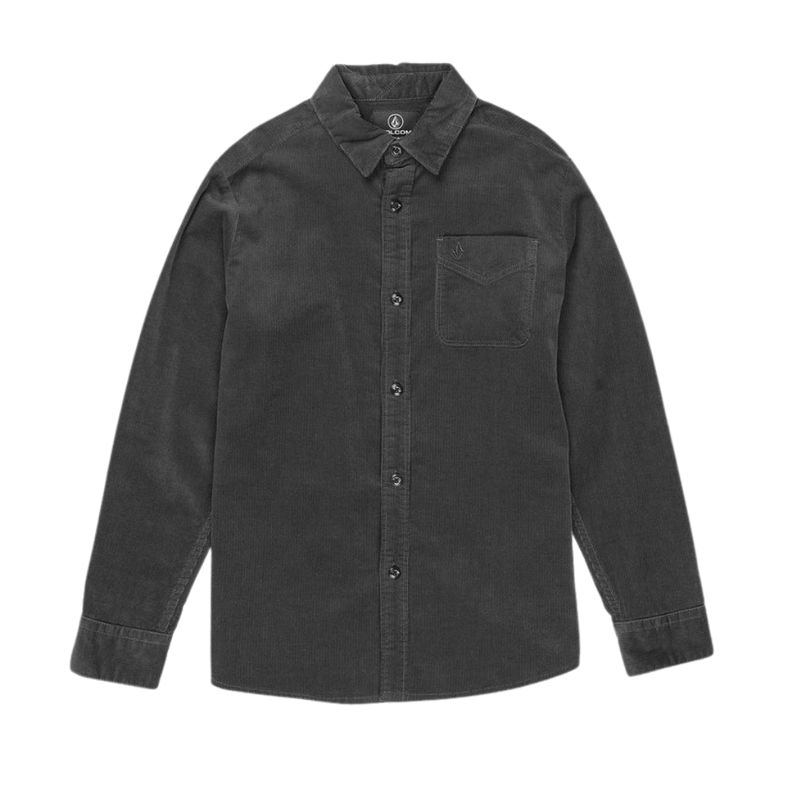 Volcom - Zander LS - Asphalt Black - Langarmhemd