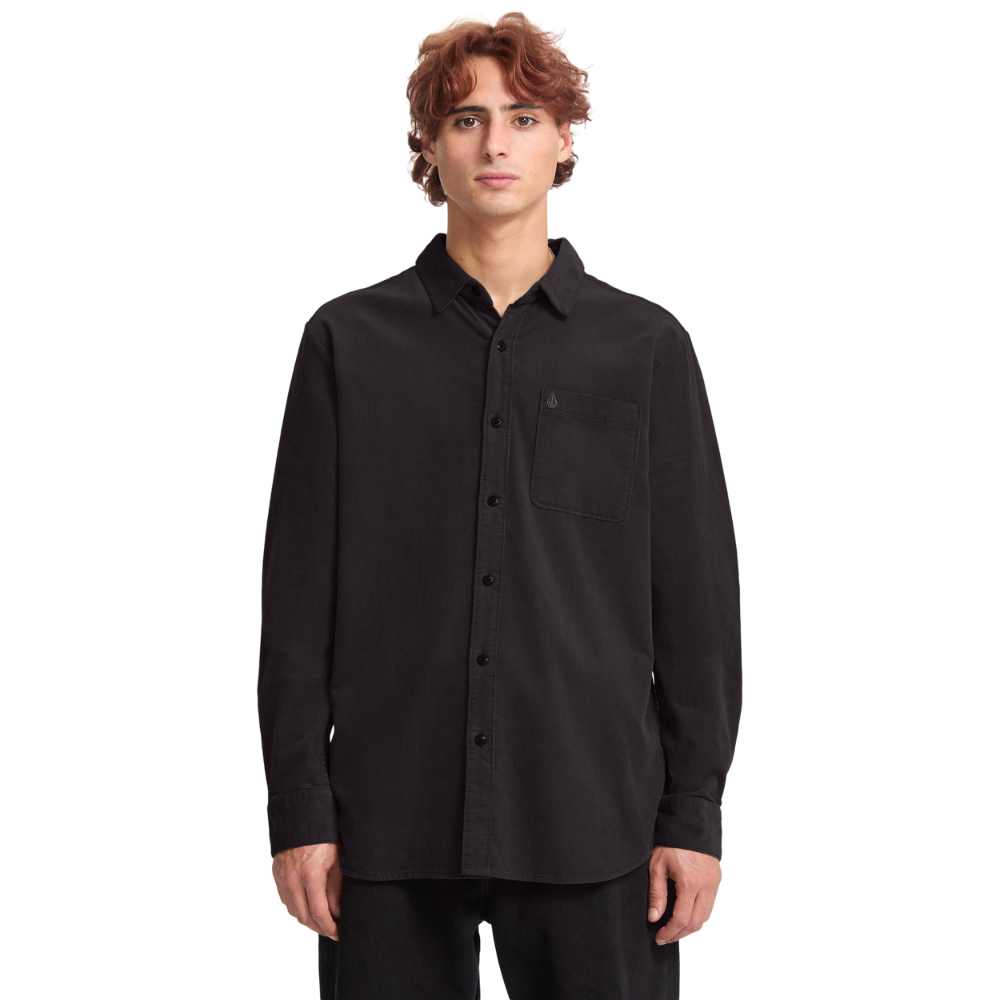 Volcom - Zander LS - Asphalt Black - Langarmhemd