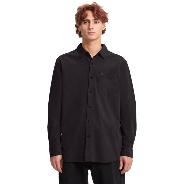 Volcom - Zander LS - Asphalt Black - Langarmhemd