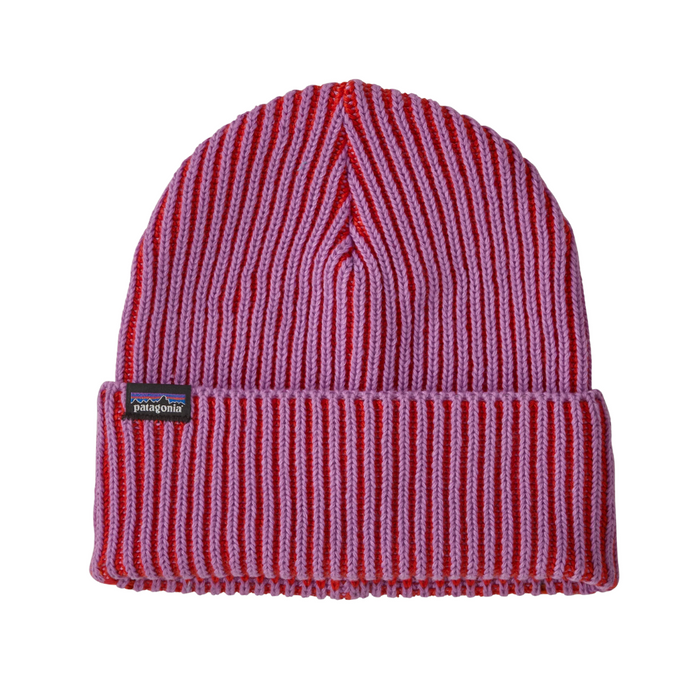 Patagonia - Fishermans Rolled Beanie - Contrast Stripe: Brisk Purple - Beanie