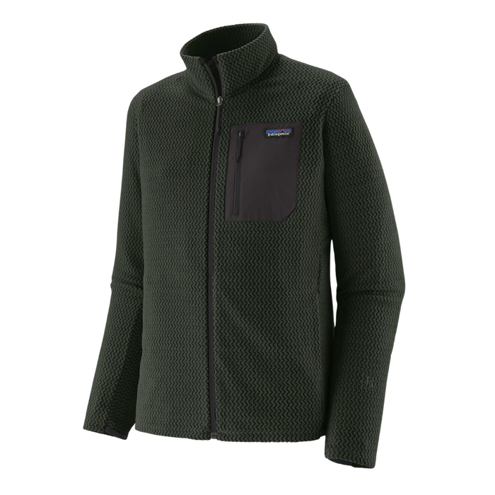 Patagonia - Ms R1 Air Jkt - Old Growth Green - Isolation-Fleece