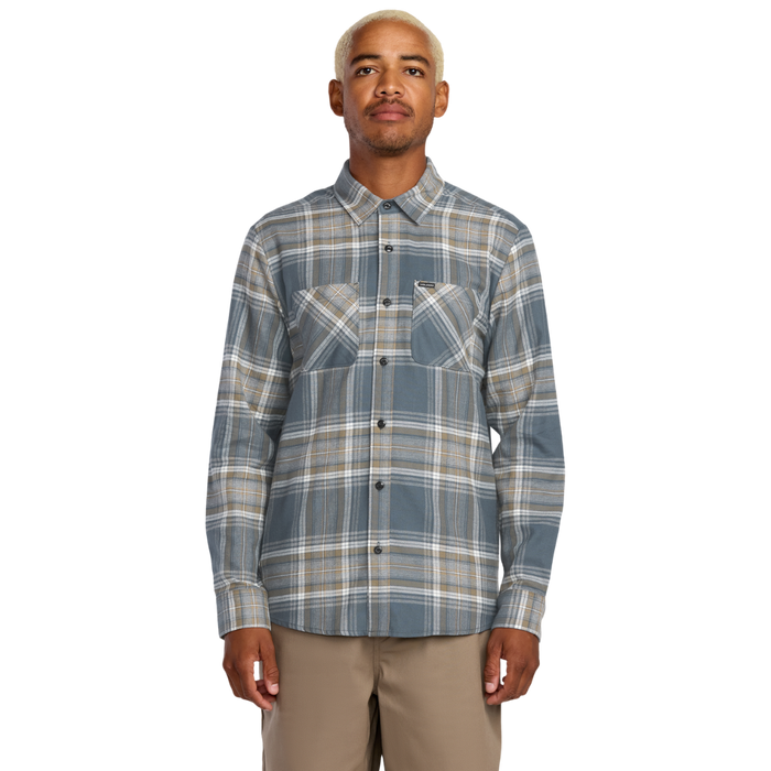 Volcom - Netastone Flannel LS - Dark Slate - Langarmhemd