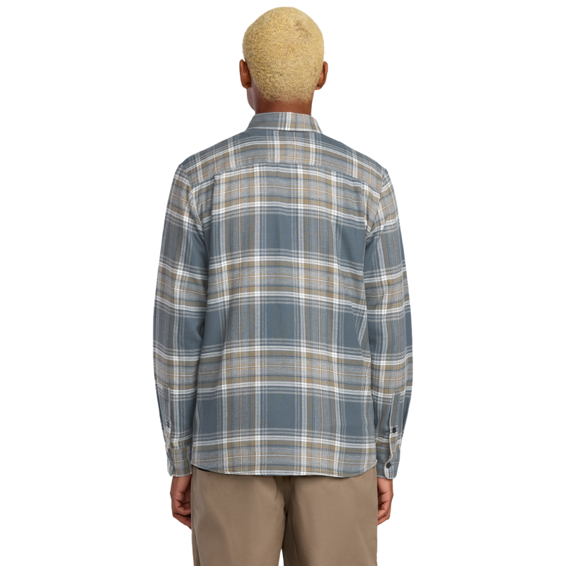 Volcom - Netastone Flannel LS - Dark Slate - Langarmhemd