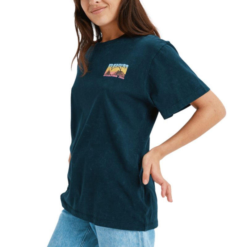Roxy - Sunnyoversize Optic Wash - Anthracite - T-Shirt