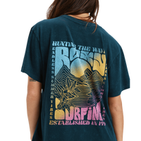 Roxy - Sunnyoversize Optic Wash - Anthracite - T-Shirt