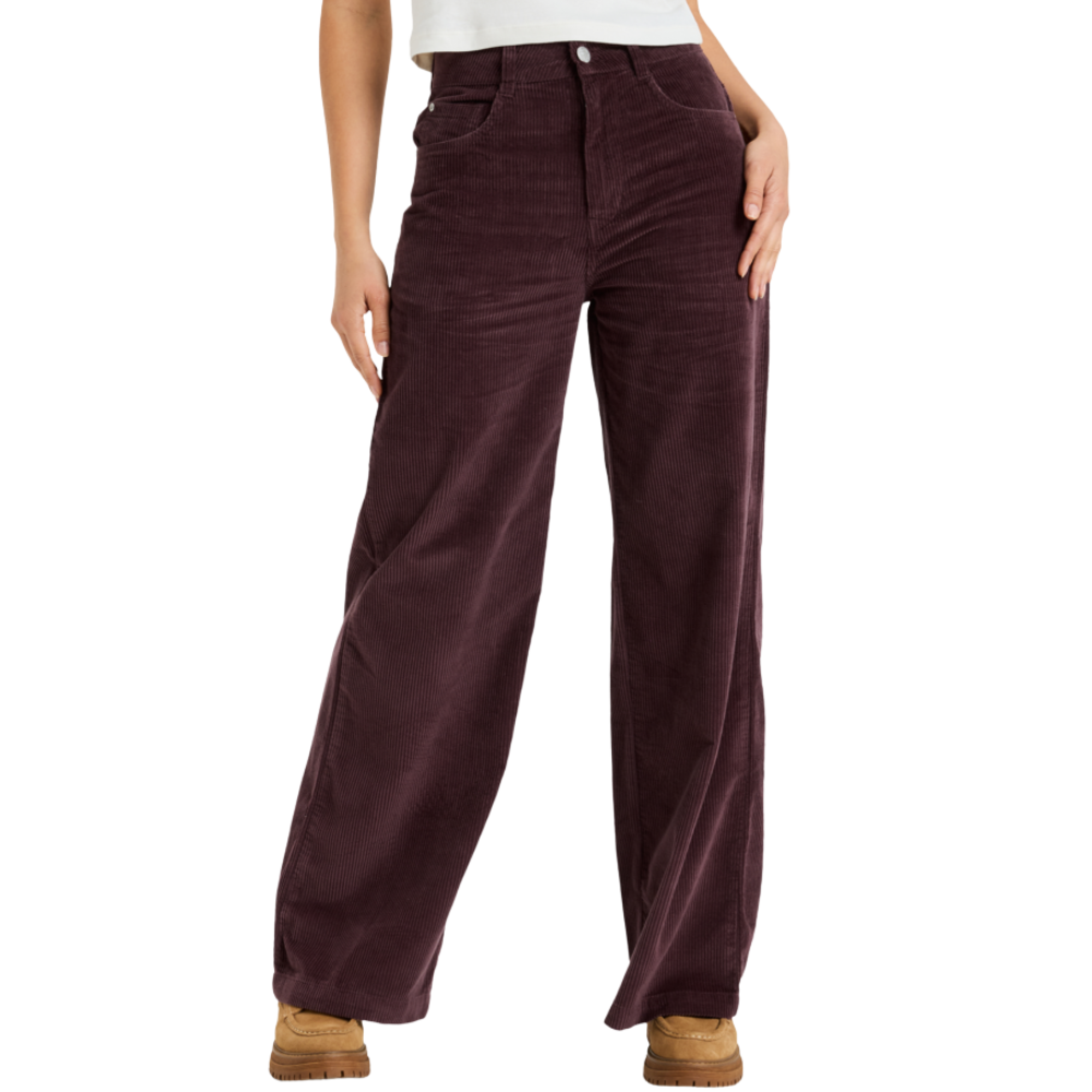 Roxy - Surf On Cloud Cord - Huckleberry - Baggy Fit Pant