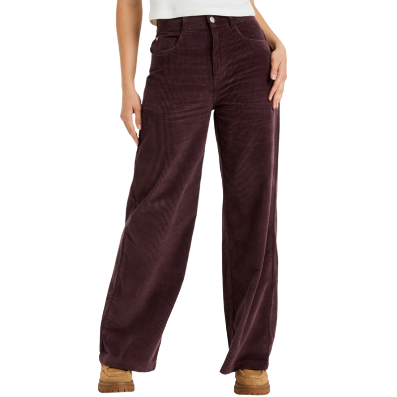 Roxy - Surf On Cloud Cord - Huckleberry - Baggy Fit Pant