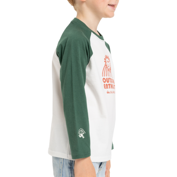 Quiksilver - EV Spot On LS Raglan Boy - Snow White - T-Shirt Langarm