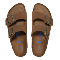 Birkenstock - Arizona Soft Footbed Suede Leather - Dark Tea Tonal FB - Sandale
