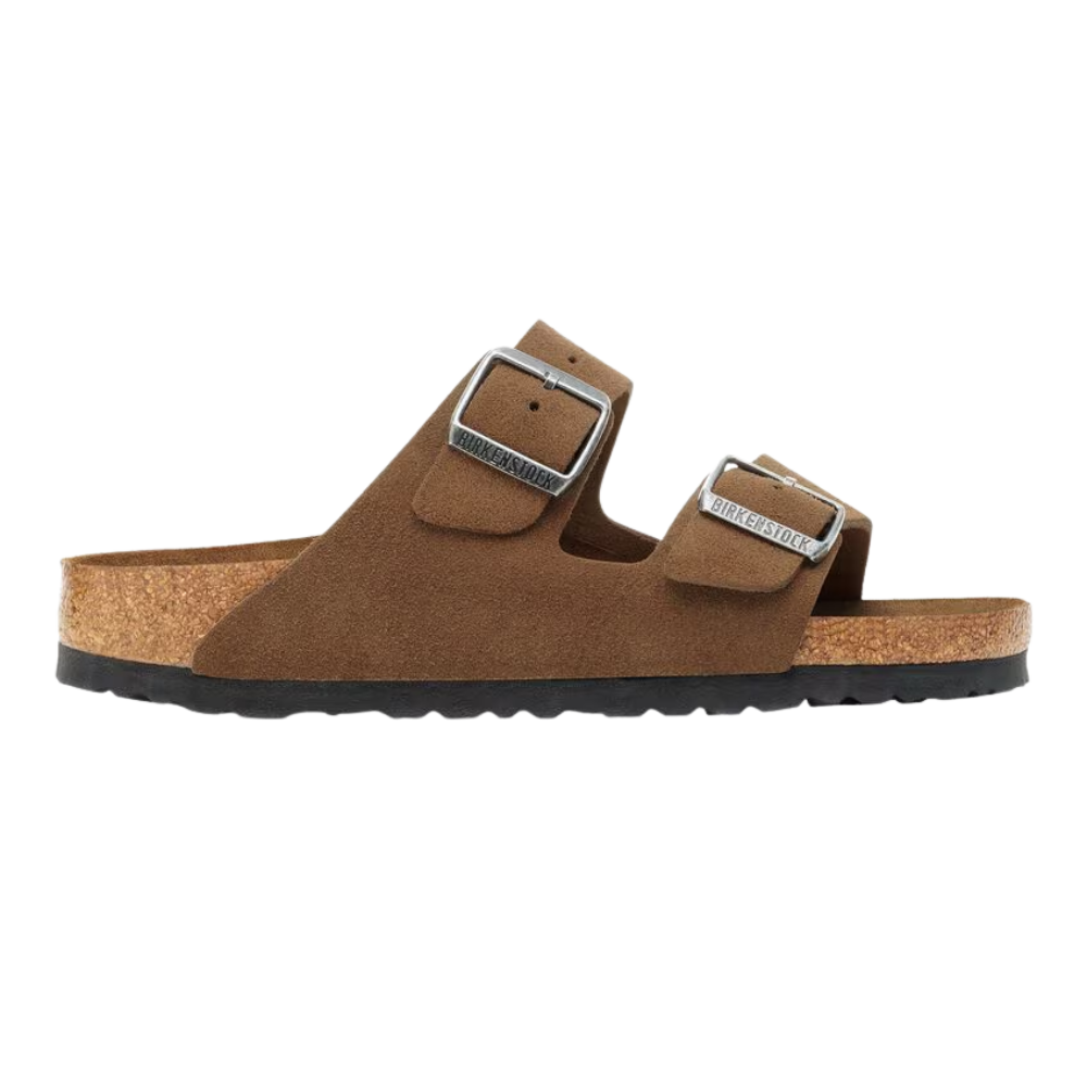 Birkenstock - Arizona Soft Footbed Suede Leather - Dark Tea Tonal FB - Sandale