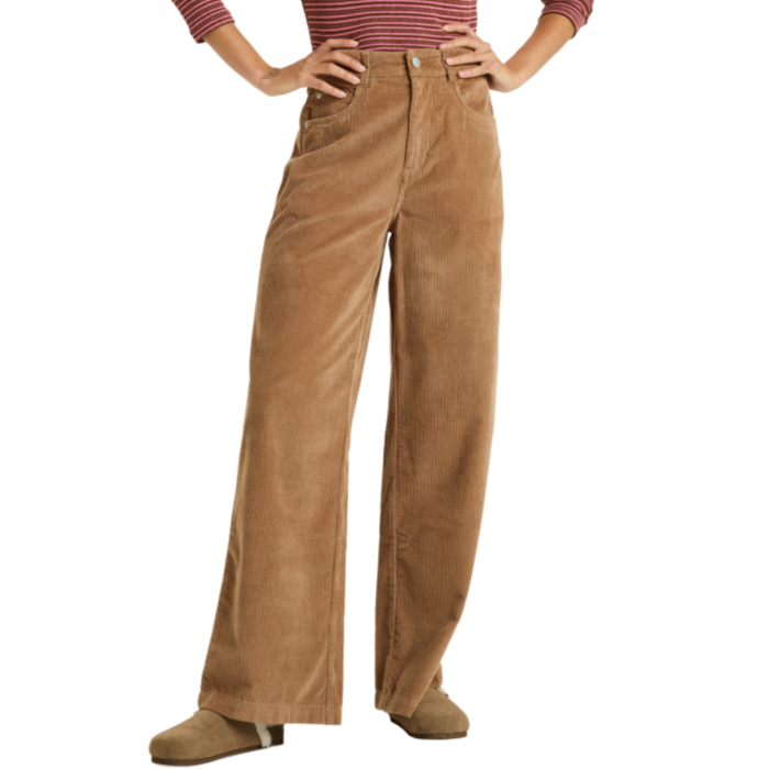 Roxy - Surf On Cloud Cord - Woodsmoke - Baggy Fit Pant