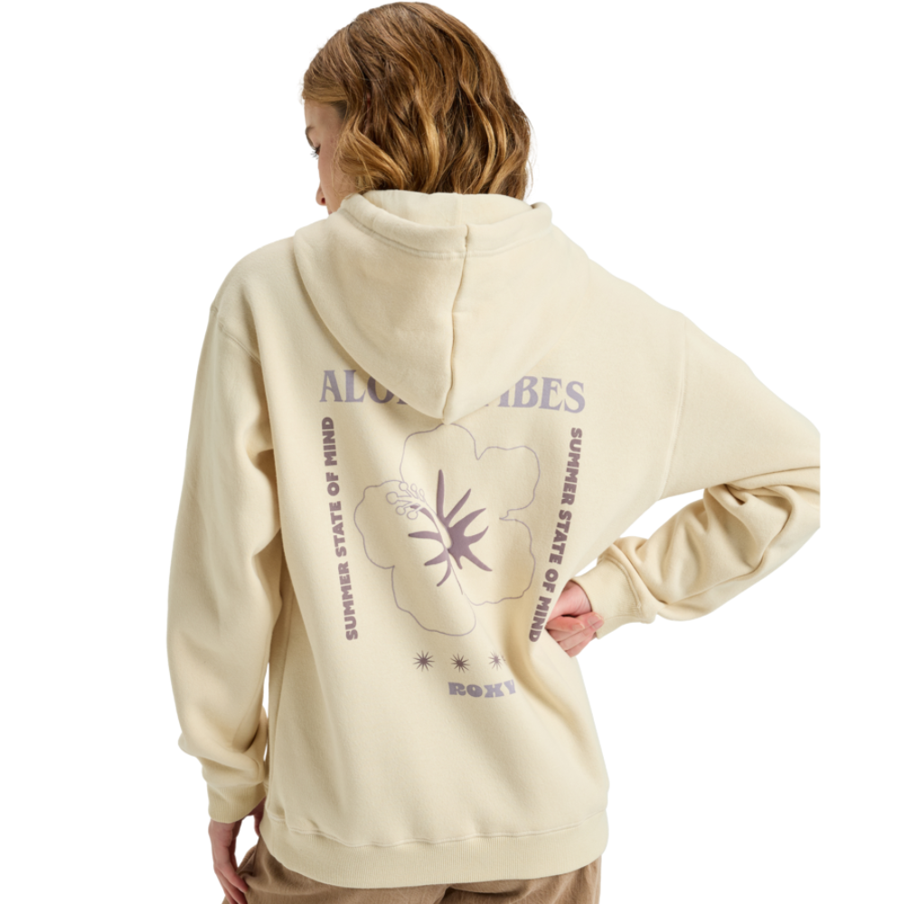 Roxy - Surf Stoked Hoodie Brushed Vt - Parchment - Hoodie