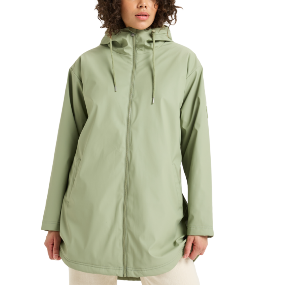 Roxy - Rain Road Polar Zip - Oil Green - Regenjacke