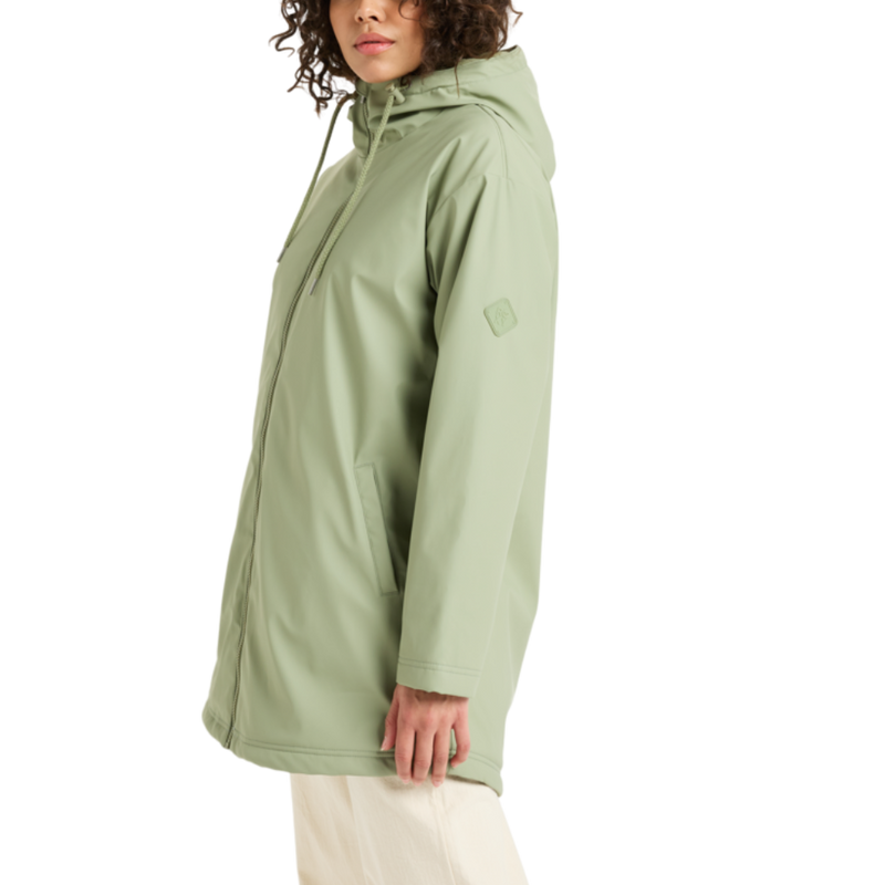 Roxy - Rain Road Polar Zip - Oil Green - Regenjacke