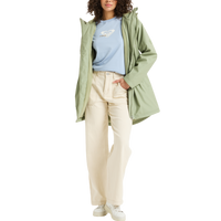 Roxy - Rain Road Polar Zip - Oil Green - Regenjacke