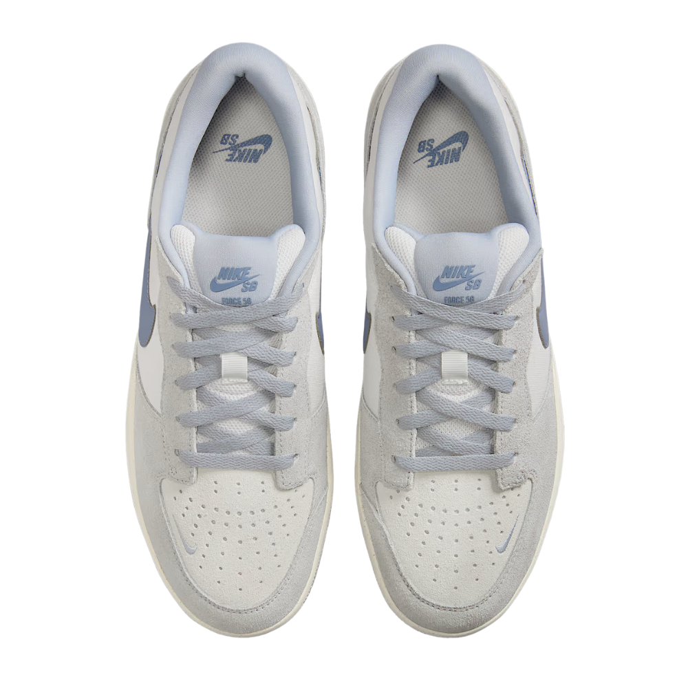 Nike - Nike SB Force 58 - White/Ashen Slate-Sail-Wolf Grey - Skateschuh