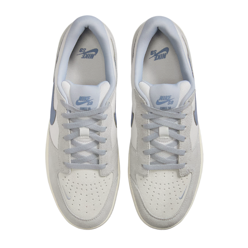 Nike - Nike SB Force 58 - White/Ashen Slate-Sail-Wolf Grey - Skateschuh